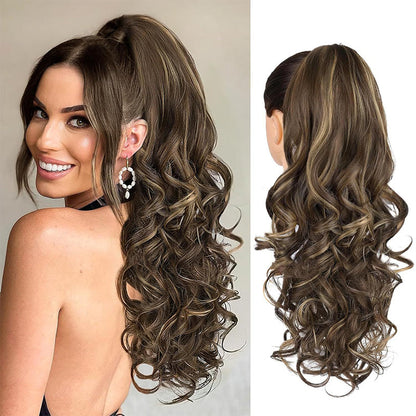 LunaLocks – Extensión de cola de caballo con ondas glamurosas