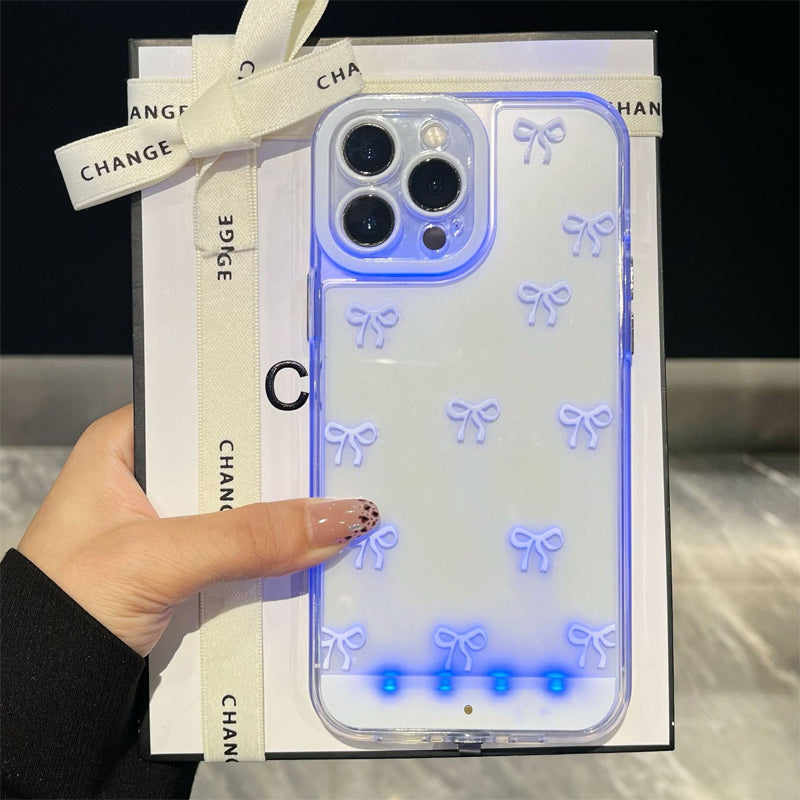 GlowBow Luxe – Funda de teléfono con luz LED