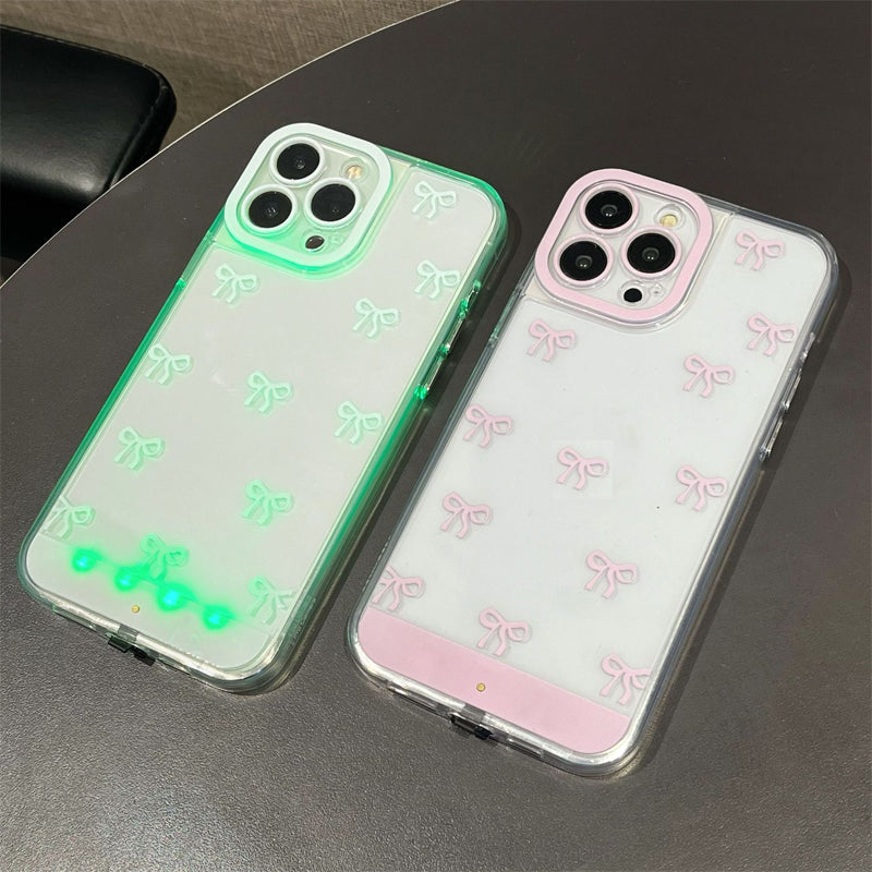 GlowBow Luxe – Funda de teléfono con luz LED