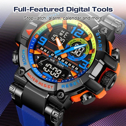AquaTime – Wasserdichte digitale LED-Uhr