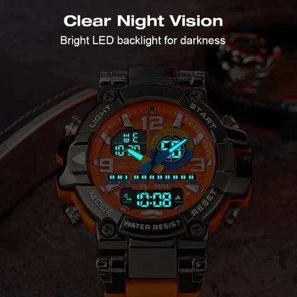 AquaTime – Wasserdichte digitale LED-Uhr