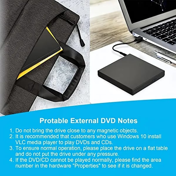 UltraBurn – Grabadora externa delgada de DVD/CD