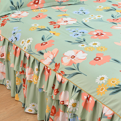 VelvetBloom – Gemütliches Blumen-Bettwäsche-Set