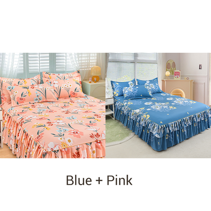VelvetBloom – Gemütliches Blumen-Bettwäsche-Set