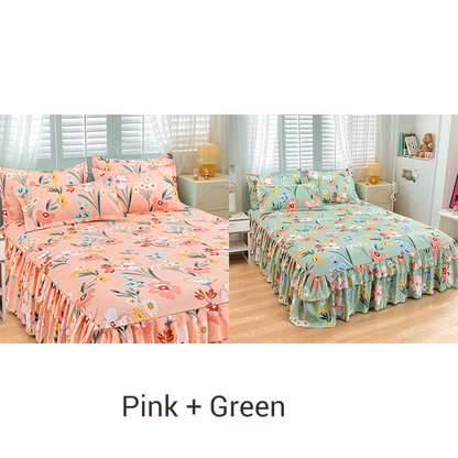 VelvetBloom – Gemütliches Blumen-Bettwäsche-Set