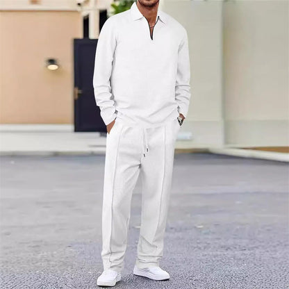 UrbanEase – Conjunto de descanso para hombre en tejido tipo gofre transpirable