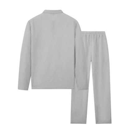 UrbanEase – Conjunto de descanso para hombre en tejido tipo gofre transpirable
