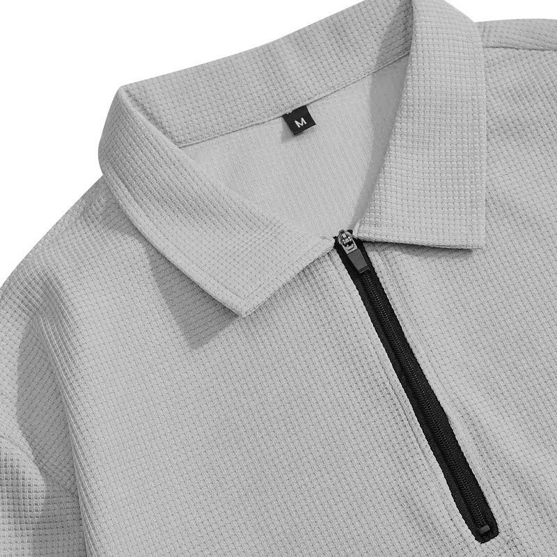 UrbanEase – Conjunto de descanso para hombre en tejido tipo gofre transpirable