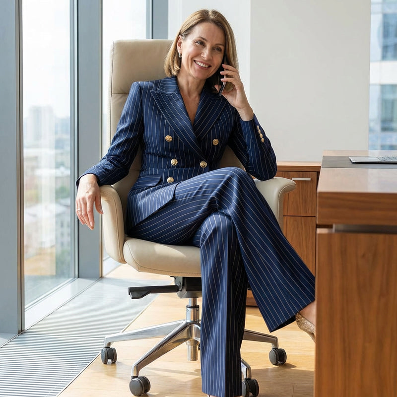 BossEra – Traje sastre a rayas para mujer