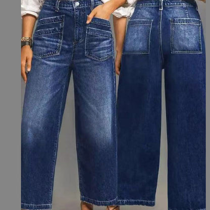 SculptFit – Jeans de pierna ancha con control de abdomen