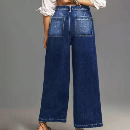 SculptFit – Jeans de pierna ancha con control de abdomen