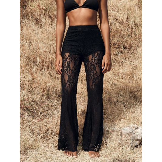CharmiLace – Boho-Schlaghose mit hoher Taille