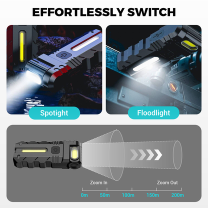 LiteMate – Magnetische LED-Arbeitsleuchte mit drehbarem Kopf