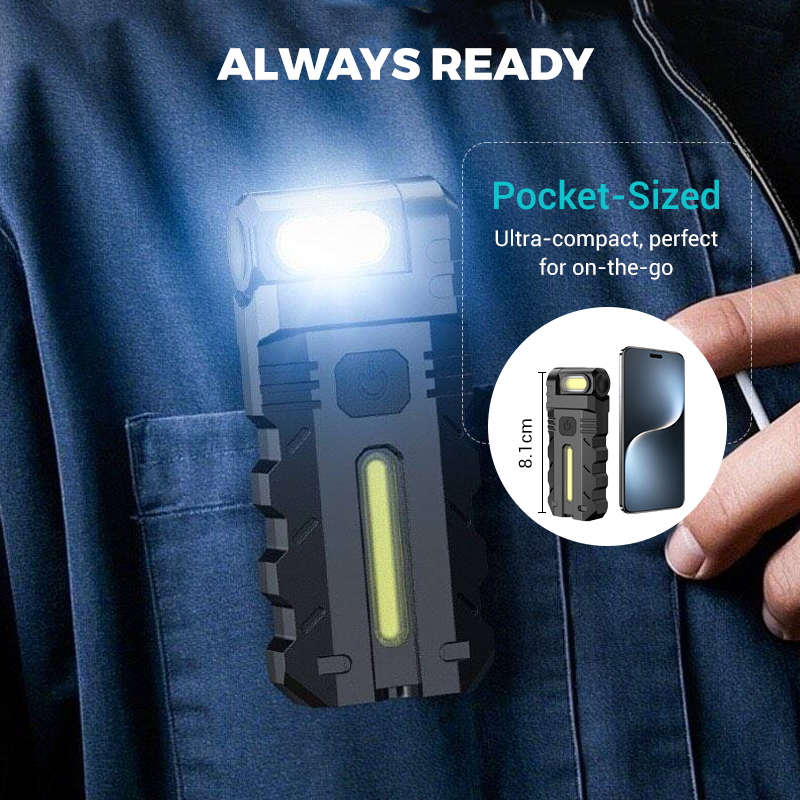 LiteMate – Magnetische LED-Arbeitsleuchte mit drehbarem Kopf