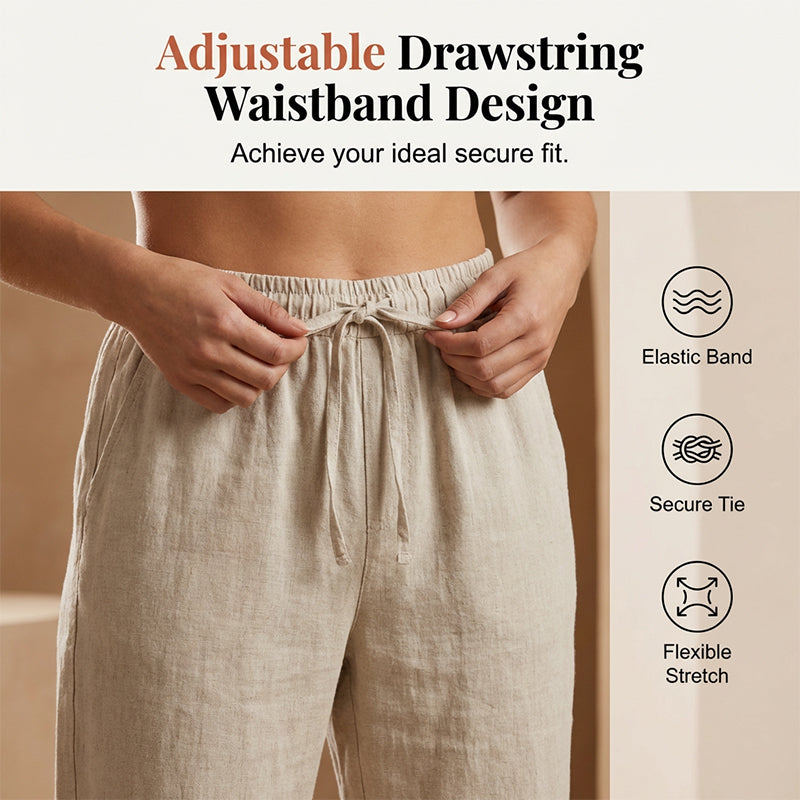 Florel – Atmungsaktive Caprihose mit Kordelzug