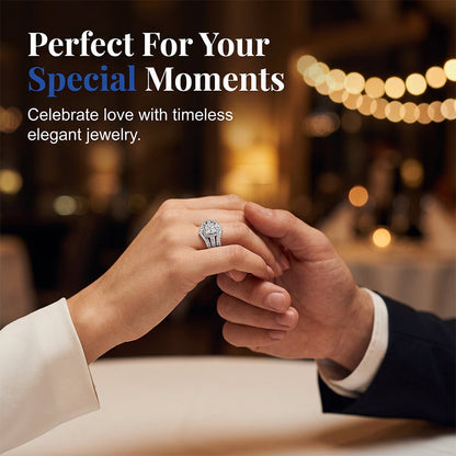 EverShine – Ring mit funkelndem Zirkonia im Prinzessschliff