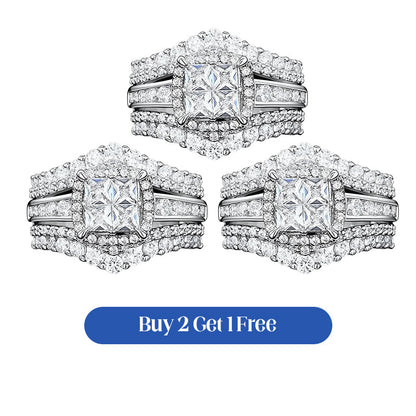 EverShine – Ring mit funkelndem Zirkonia im Prinzessschliff