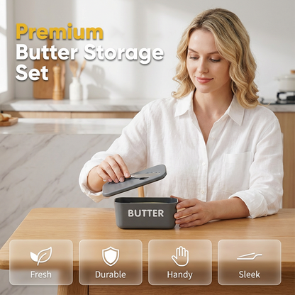 ButterNest – Mantequillera Grande con Tapa y Cuchillo