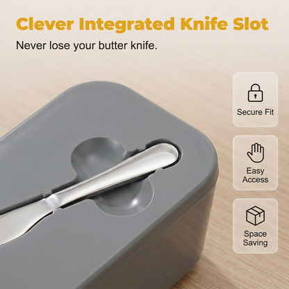 ButterNest – Mantequillera Grande con Tapa y Cuchillo