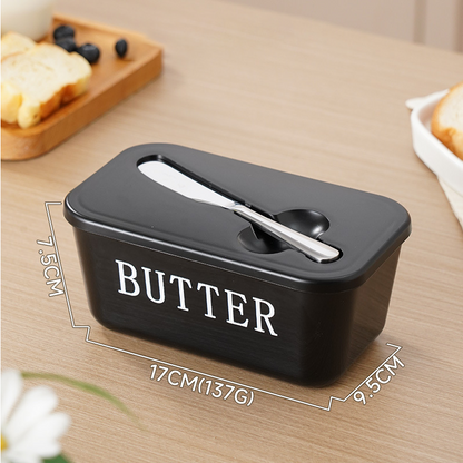 ButterNest – Mantequillera Grande con Tapa y Cuchillo