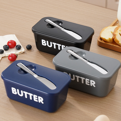 ButterNest – Mantequillera Grande con Tapa y Cuchillo