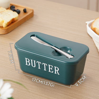 ButterNest – Mantequillera Grande con Tapa y Cuchillo