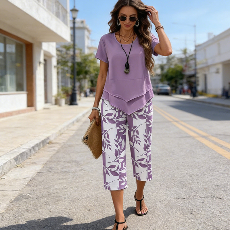 Trendelle - Conjunto de moda moderno de dos piezas