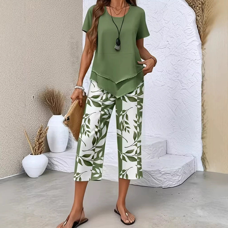 Trendelle - Conjunto de moda moderno de dos piezas