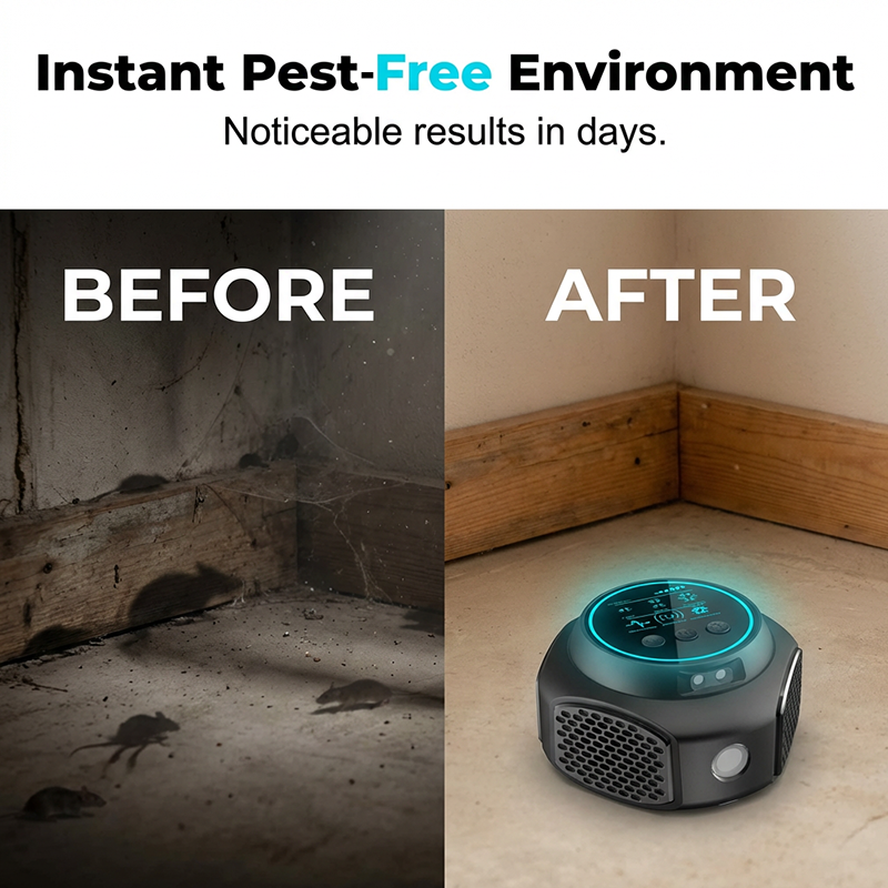 PestPulse – Ahuyentador de Plagas de Triple Onda