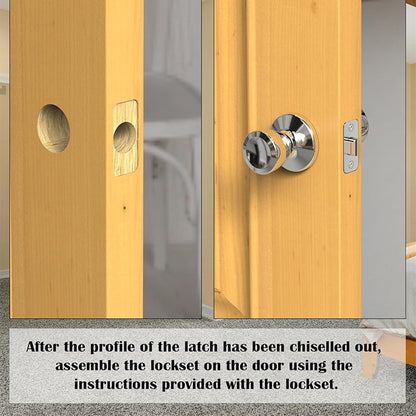 PrecisionCut X – Guía de mortaja para pestillos de puertas