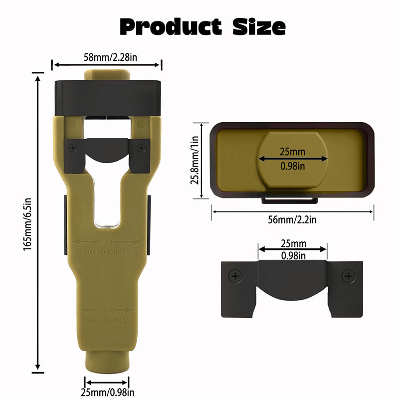 PrecisionCut X – Guía de mortaja para pestillos de puertas