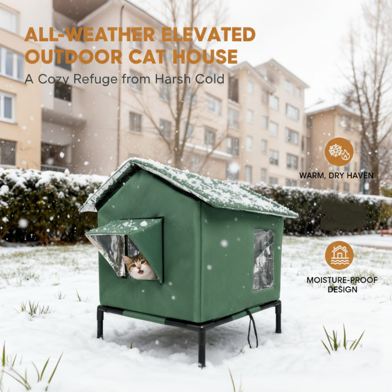WhiskerHaven – Premium-Katzenhaus für den Außenbereich