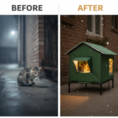 WhiskerHaven – Premium-Katzenhaus für den Außenbereich