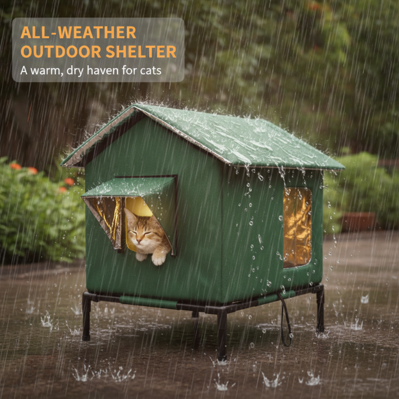 WhiskerHaven – Premium-Katzenhaus für den Außenbereich