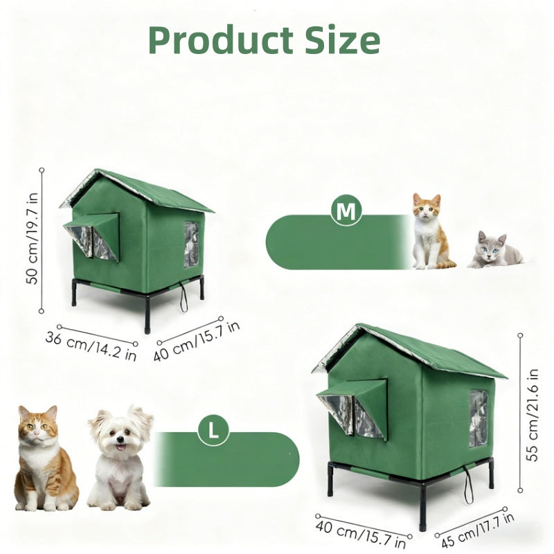 WhiskerHaven – Premium-Katzenhaus für den Außenbereich