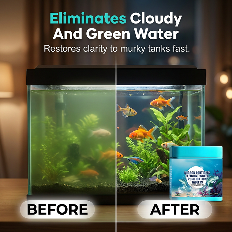 CrystalAqua – Premium-Reinigungstabletten für Aquarien