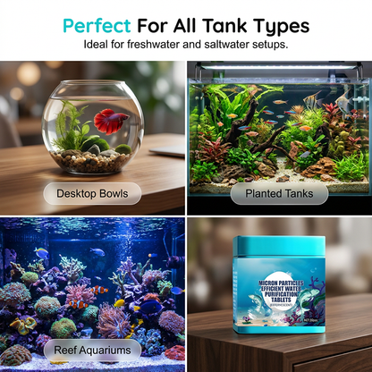 CrystalAqua – Premium-Reinigungstabletten für Aquarien