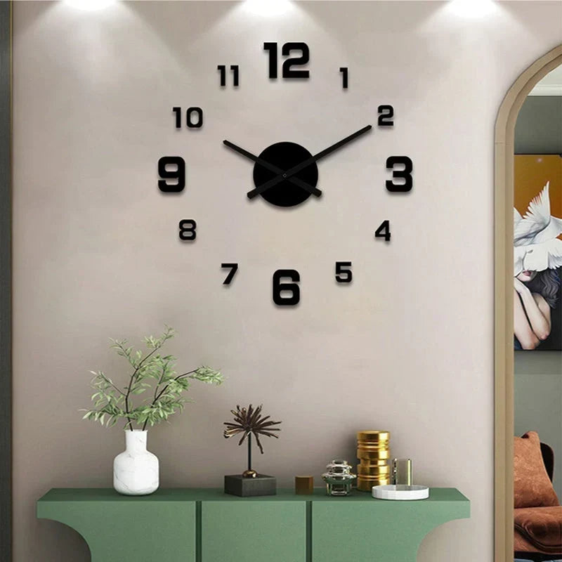 TimeVista – Juego de reloj de pared acrílico luminoso 3D