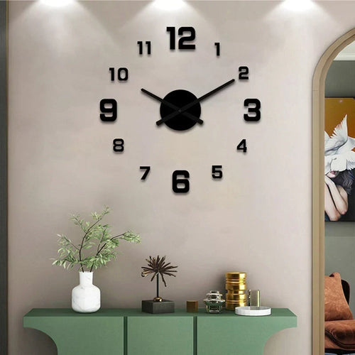 TimeVista – Juego de reloj de pared acrílico luminoso 3D