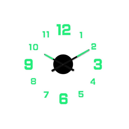 TimeVista – Juego de reloj de pared acrílico luminoso 3D
