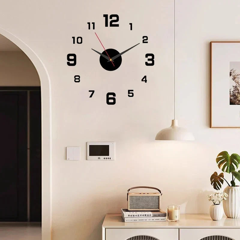 TimeVista – Juego de reloj de pared acrílico luminoso 3D