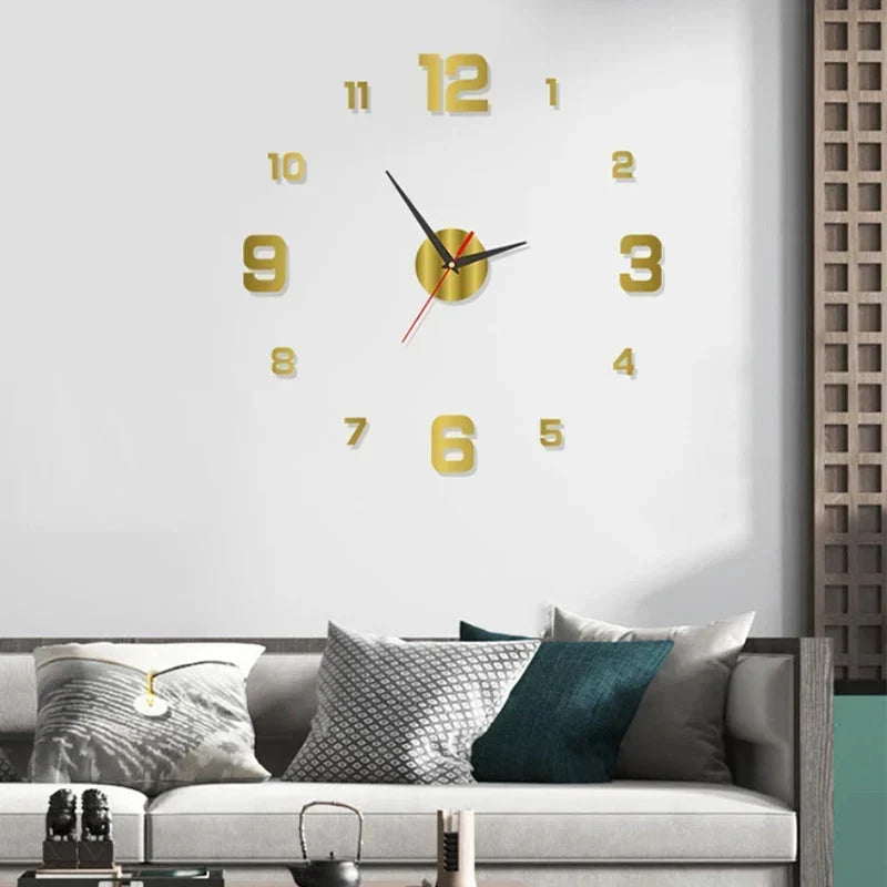 TimeVista – Juego de reloj de pared acrílico luminoso 3D