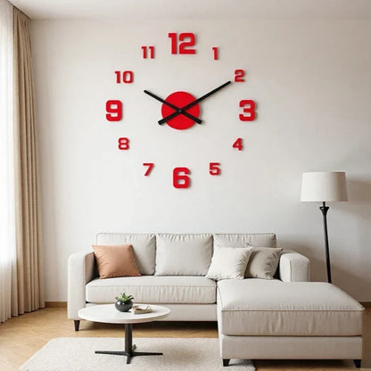 TimeVista – Juego de reloj de pared acrílico luminoso 3D