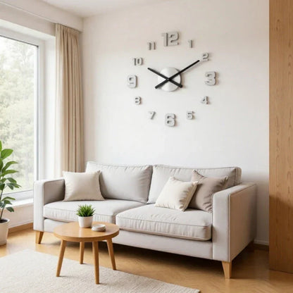 TimeVista – Juego de reloj de pared acrílico luminoso 3D