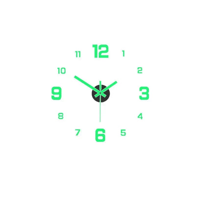 TimeVista – Juego de reloj de pared acrílico luminoso 3D