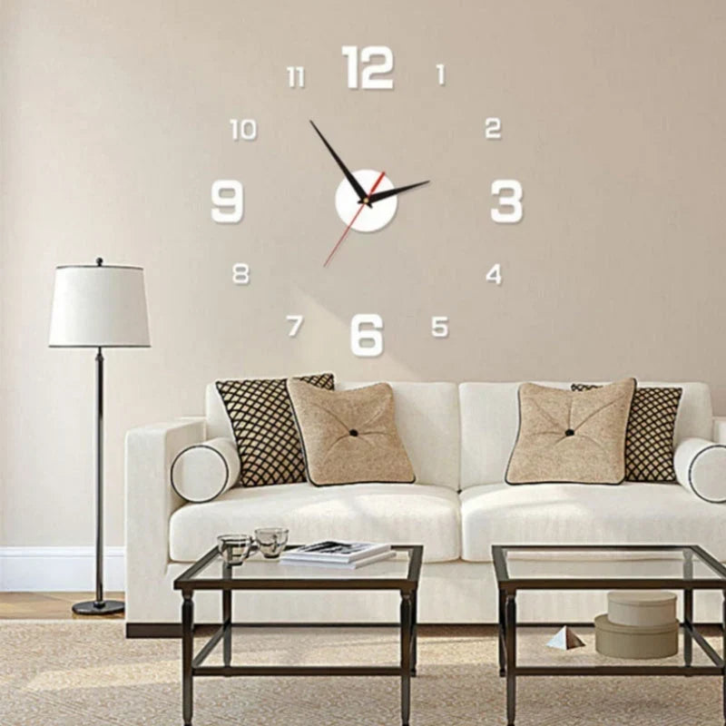 TimeVista – Juego de reloj de pared acrílico luminoso 3D