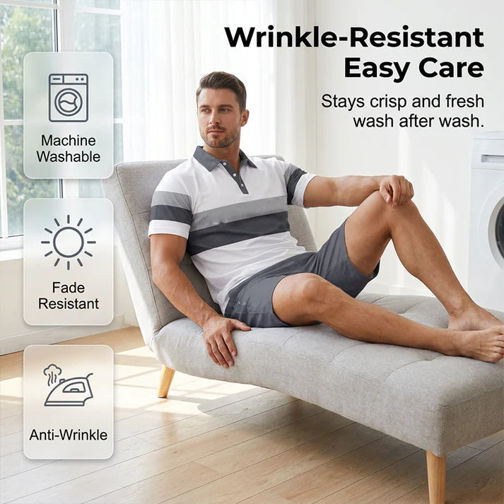 FlexFit – Zweiteiliges Set aus Hemd und Shorts für Herren