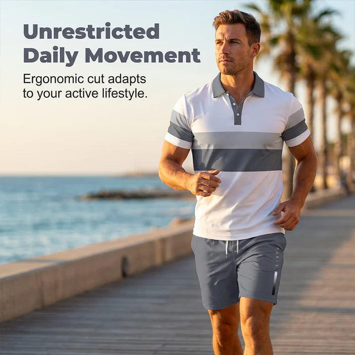 FlexFit – Zweiteiliges Set aus Hemd und Shorts für Herren