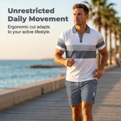 FlexFit – Zweiteiliges Set aus Hemd und Shorts für Herren