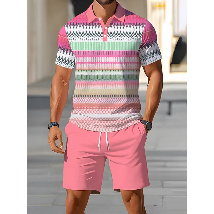 FlexFit – Zweiteiliges Set aus Hemd und Shorts für Herren